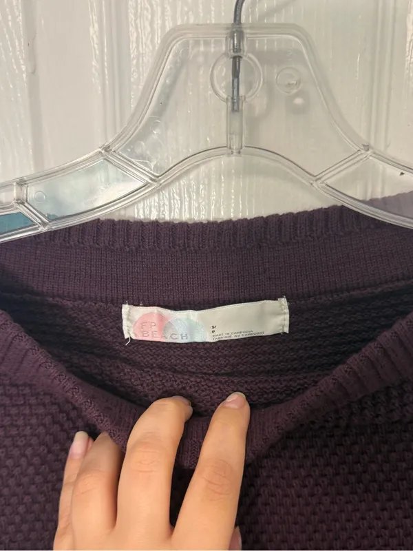 Free People Hailee Sweater Skirt Set in Vintage Wine S - Image 11