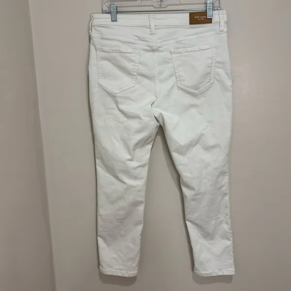 Kate‎ Spade Broome Street White Slim Jeans Size 29 Ooh La La - Image 3