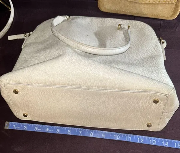 Kate Spade Emerson Cream Pebbled Leather 2 Way Top Handle Satchel - Image 13