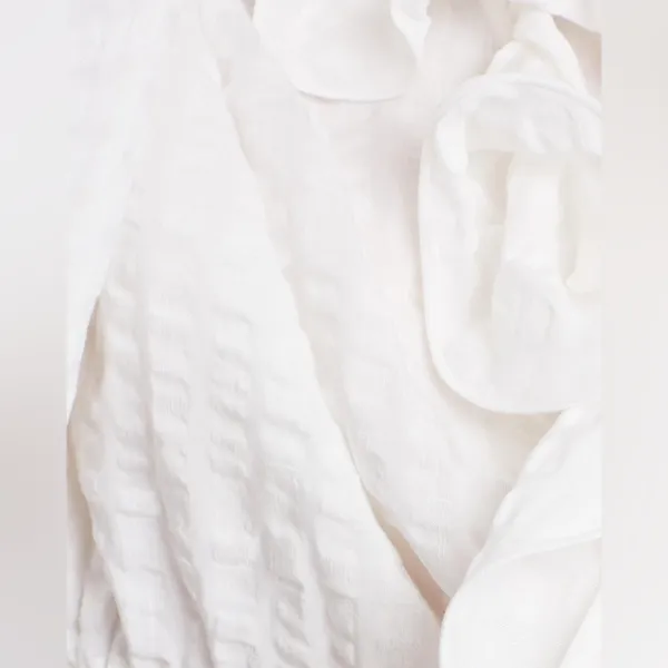 C/meo Collective Distinct Long Sleeve Ruffle Crop Blouse Top Size Small Preowned - Image 14