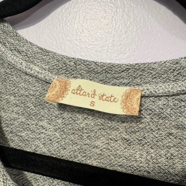 Women's Gray Inside Out style‎ Altar'd State Crop Sweater - Image 2