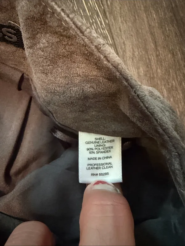 Express Suede Leather Panel Mini Skirt in Brown XS - Image 4