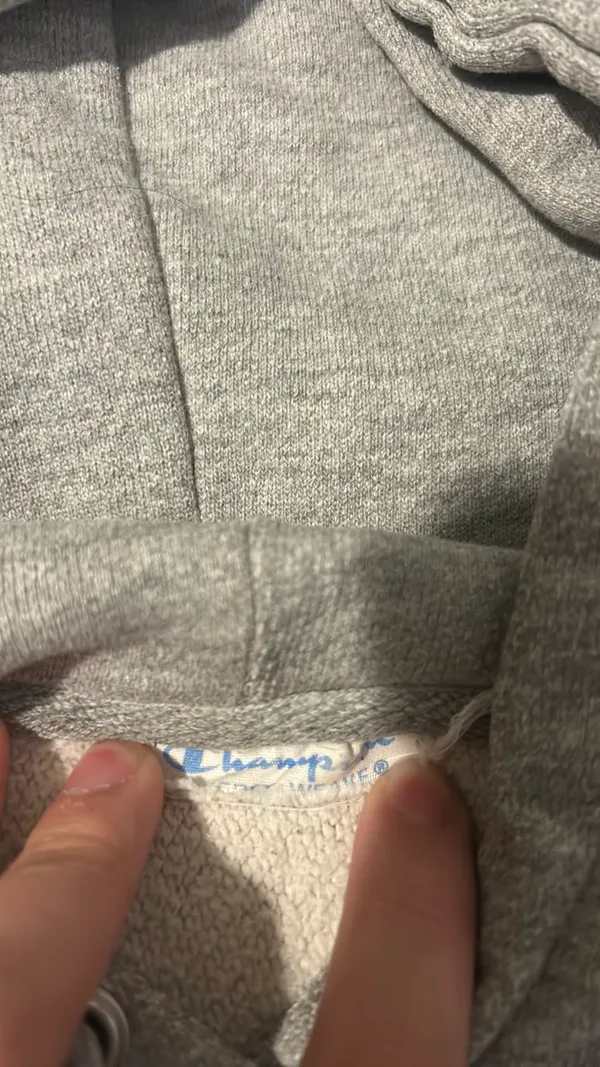 Champion Gray  Hoodie - Image 4