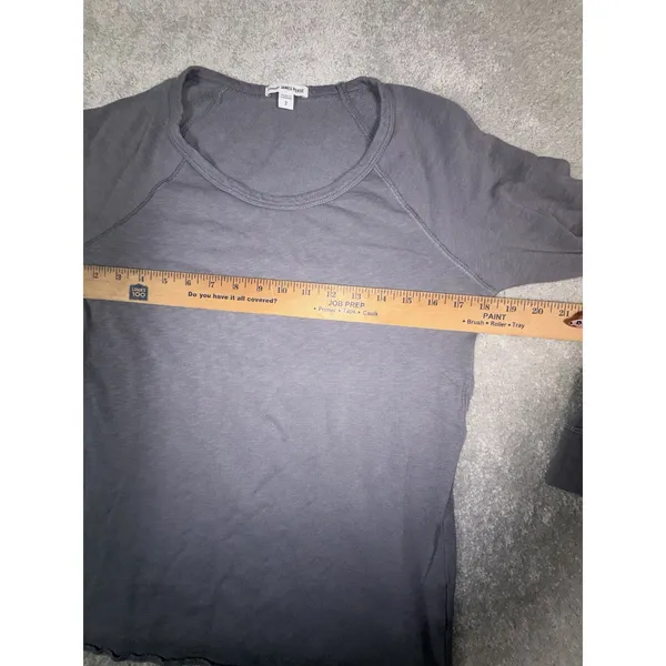 Standard James Perse Cotton Poly French Terry Sweatshirt Gray Size 2 Medium - Image 6