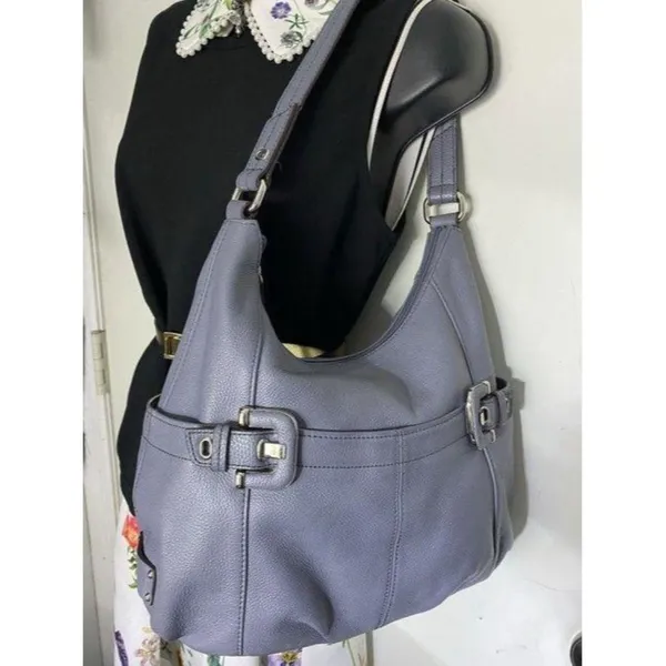 tignanello bag light purple leather tote - Image 6