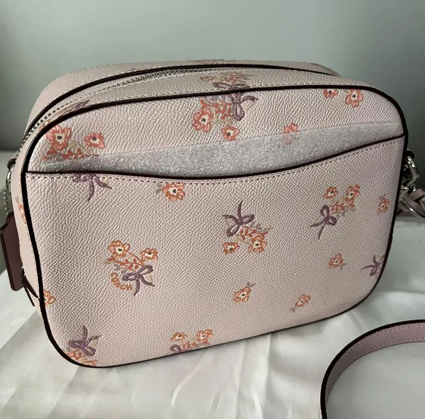 Coach Camera Bag With Floral Bow Print - Image 9