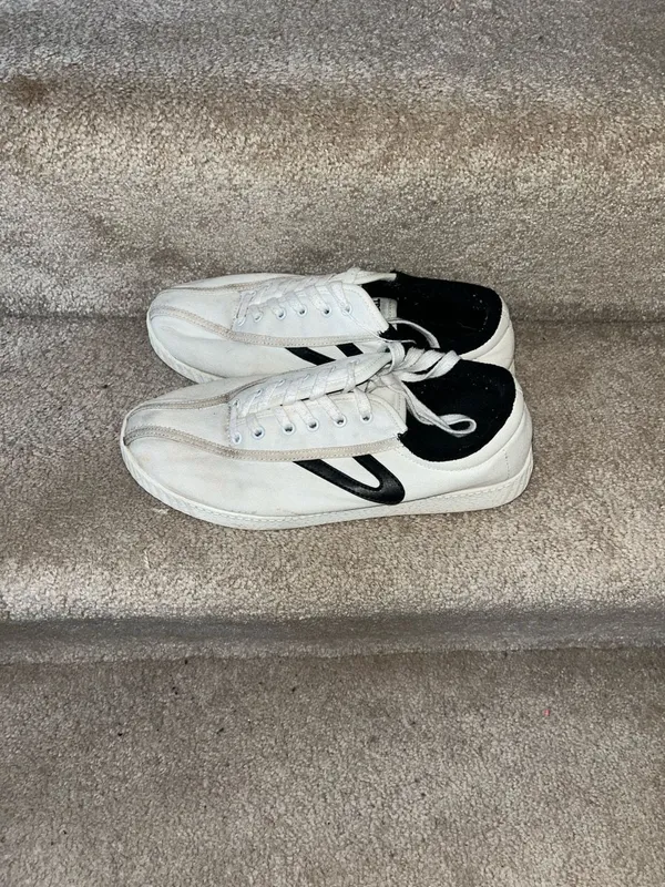 Tretorn Nylite Plus Canvas Sneakers White/Black Women's Size 9 - Image 2