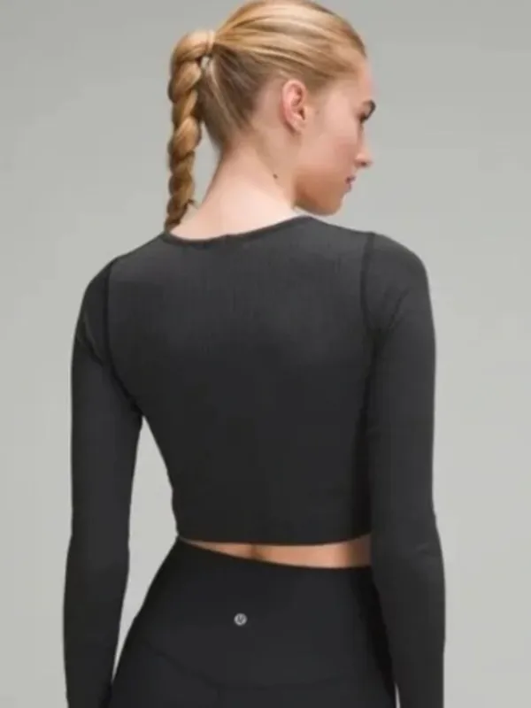 Lululemon Ebb to Street Long Sleeve Ribbed Crop Top - Image 14