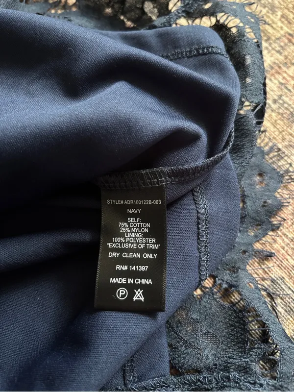 ASTR the Label Navy Lace Dress Size XS - Image 11