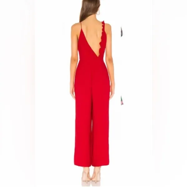 Keepsake the Label Forget You Jumpsuit in Cherry Size Medium NWT Red - Image 3