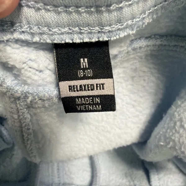 Carhartt Sweatpants Women Medium M 8-10 Light Blue Relaxed Fit Fleece Joggers - Image 8