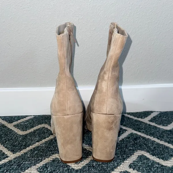 Steve Madden Adryana Sand Suede Platform Ankle Boots Size 10 - Image 8