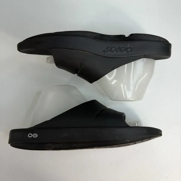Oofos OOahh Slides Size 42 Men 9 Women 11 Recovery Comfort Lightweight‎ Black - Image 3