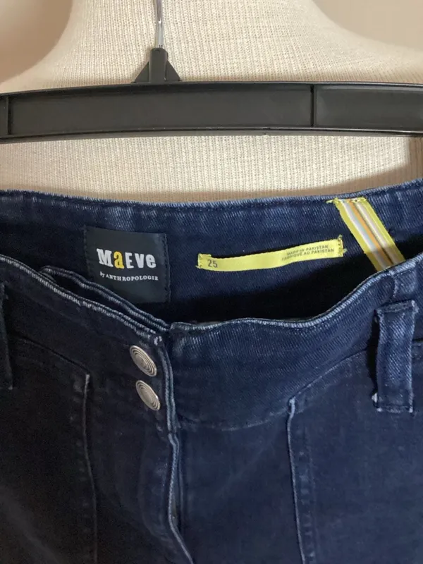 Maeve by Anthropologie The Colette High-Rise Wide-Leg Jeans Size 25 - Image 2