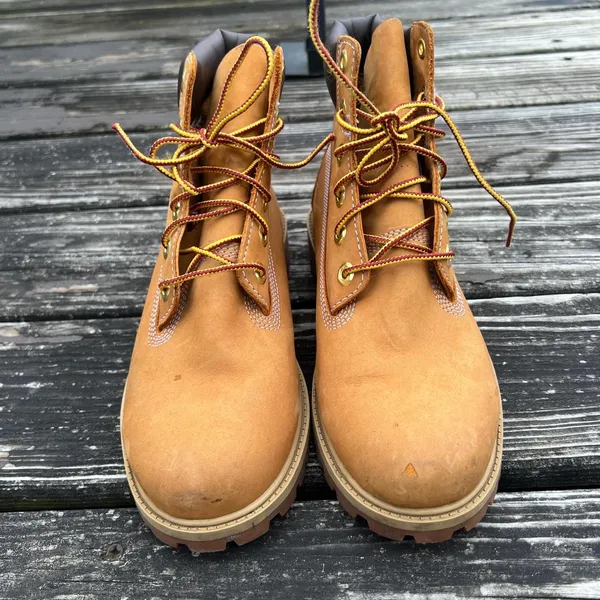 Timberland 6 Inch Premium Waterproof Boot 'Wheat' Nubuck Size 6.5 Women’s Size 8 - Image 3