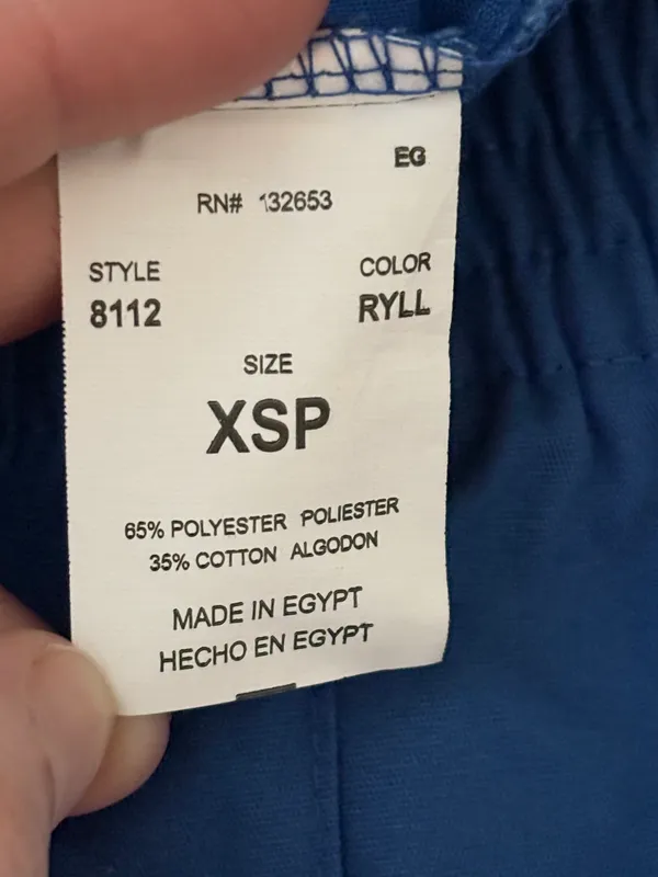 Women’s Size XSP Elastic Waist Scrub Pants • Front Creases NWT - Image 9