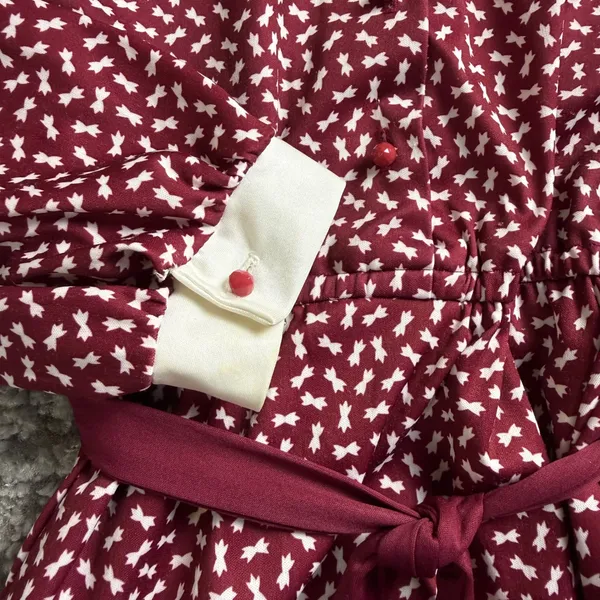 Sears The Shirtdress Dress Womens Medium Vintage 70s Peter Pan‎ Collar - Image 6