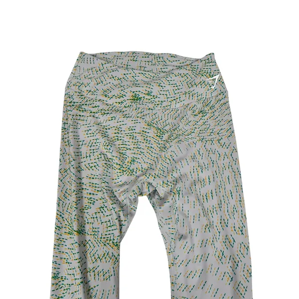 Gymshark Womens XL Grey Green Yellow Swirl Print High Waisted Leggings - Image 3