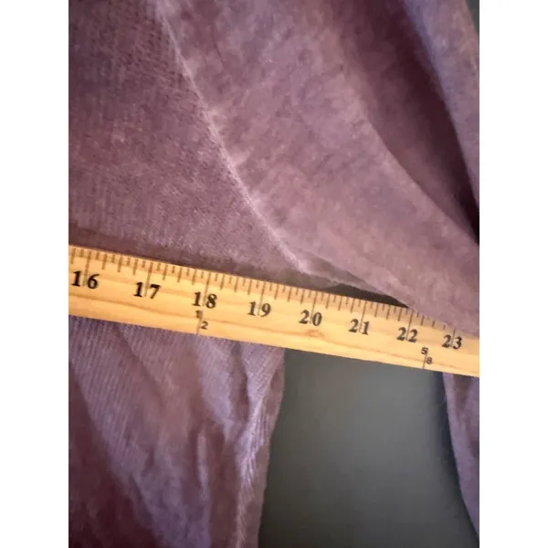 Free People Boho Mauve Waffle Knit Thermal V-Neck Handkerchief‎ Hem Tunic Top S - Image 5