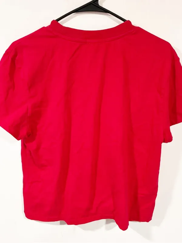 Wildfox "Très Bien" Red‎ Graphic Tee Crewneck Shortsleeve Size Medium - Image 5