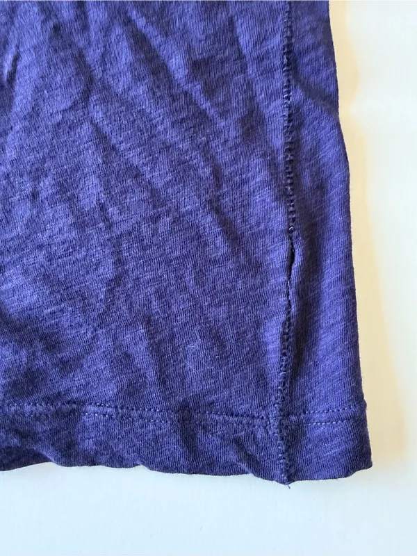 Rag & Bone Slub cotton tank top, sleeveless, indigo blue size M - Image 8