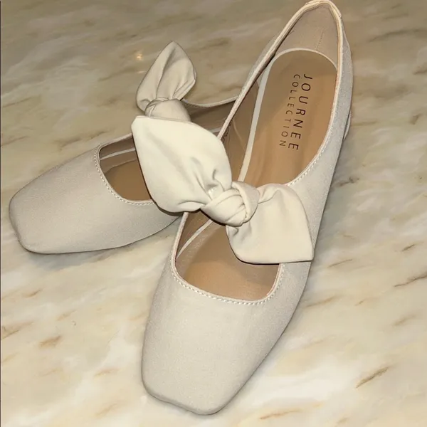 Journee Collection‎ Seralinn Tru Comfort Foam Mary Jane Bow Ballet Flats Size 9 - Image 2