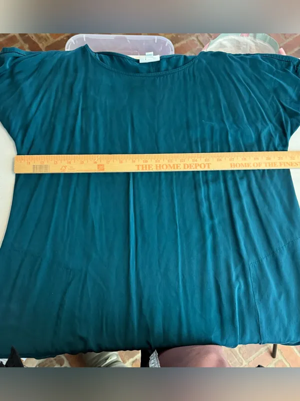 J. Jill Pure Jill cap sleeve deep teal “tourmaline” maxi dress‎ lenzing viscose - Image 5