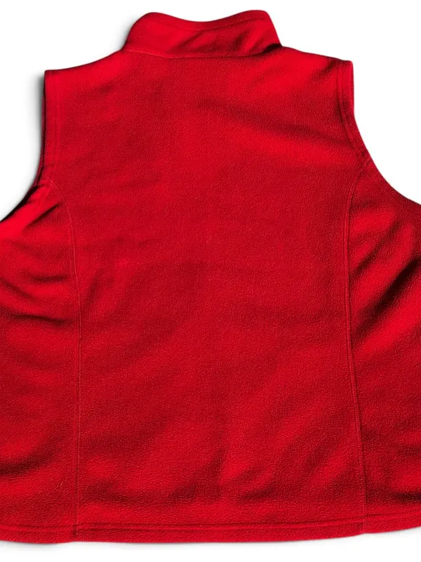 Michigan Tech Red Women's Fleece Vest - Sleeveless Zip Front - Image 9