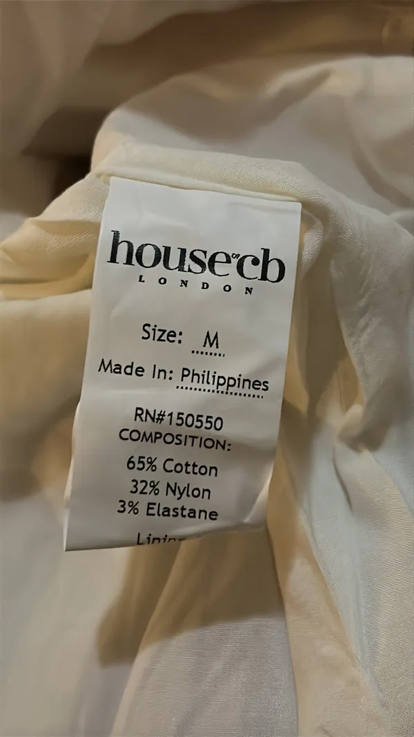 House Of CB Saria Ivory Print Floral Midi Sundress size M - Image 6