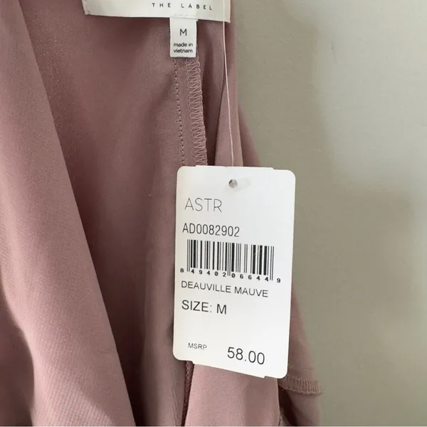 Astr the Label Revolve Deauville Mauve Lace Accent dress shift Flowy 3/4 sleeve - Image 9