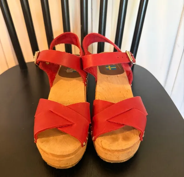 Mia Gertrude platform leather clogs size 36/6 - Image 7
