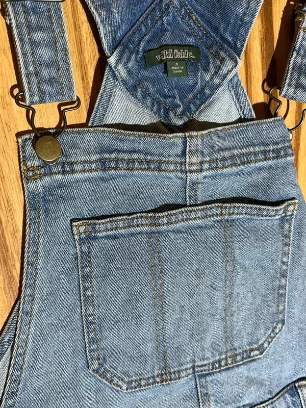 Wild Fable Denim Overall Shorts SizeS - Image 4
