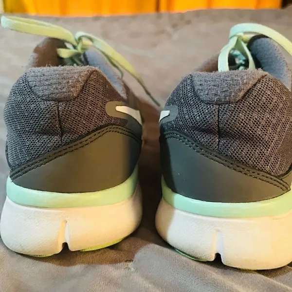 Nike Flex Running Shoes Sneakers Grey Mint Green Women’s 9.5 - Image 8