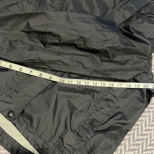 LL Bean Women TEK2 Jacket Hooded Waterproof Insulated Black L Large Regular - Image 7