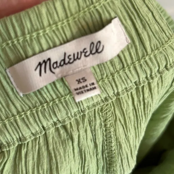 Madewell Crinkle Crepe Straight Leg Crop Pants - Image 5