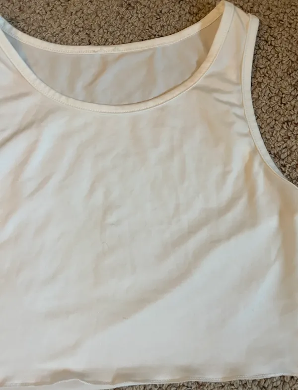 Plain white tank top Size M - Image 3