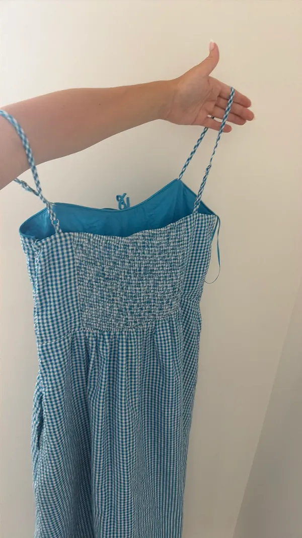 Vestique blue gingham dress  - Image 4