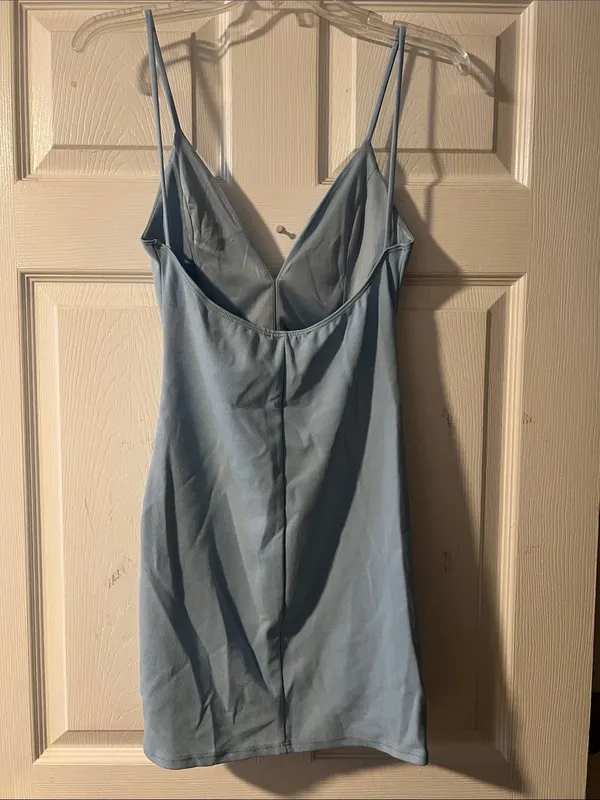 Blue Blush Light Blue Spaghetti Strap Mini Dress - Image 4