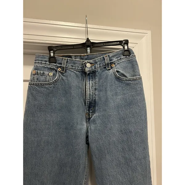 VTG Levis Jeans Womens 10 MIS Blue 550 Relaxed Tapered Mom Made in USA Y2K Denim - Image 2