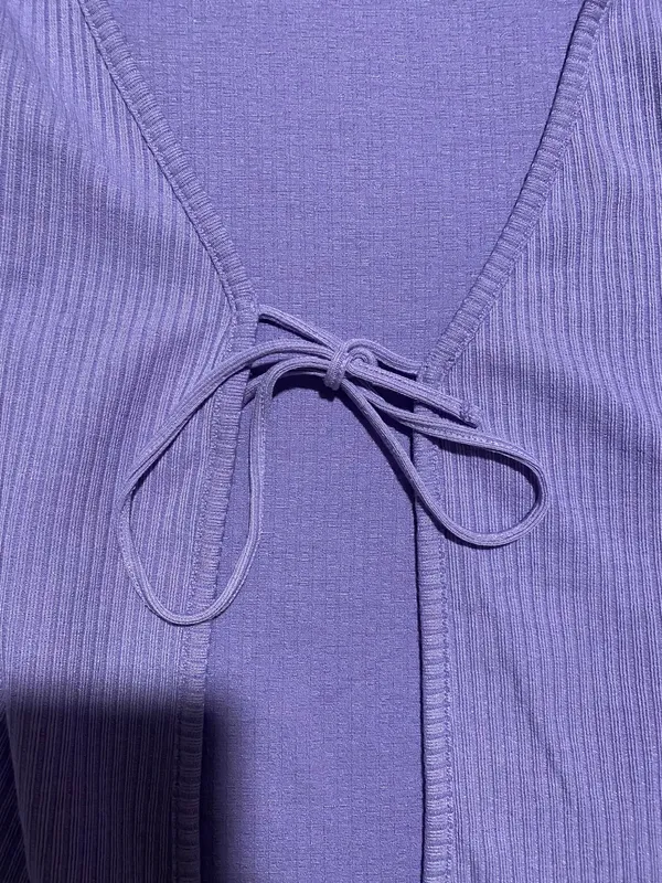 H&M Purple Tie sweater - Image 2