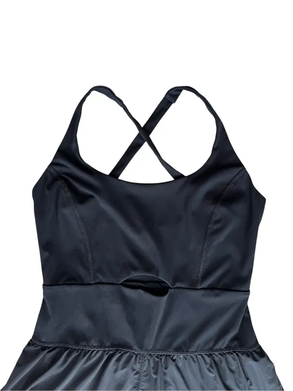 Free People FP Movement Women’s Righteous Runsie Black Racerback Shorts Romper M - Image 4