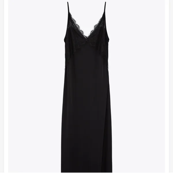Zara Elegant Black Lace Maxi Dress - Image 7