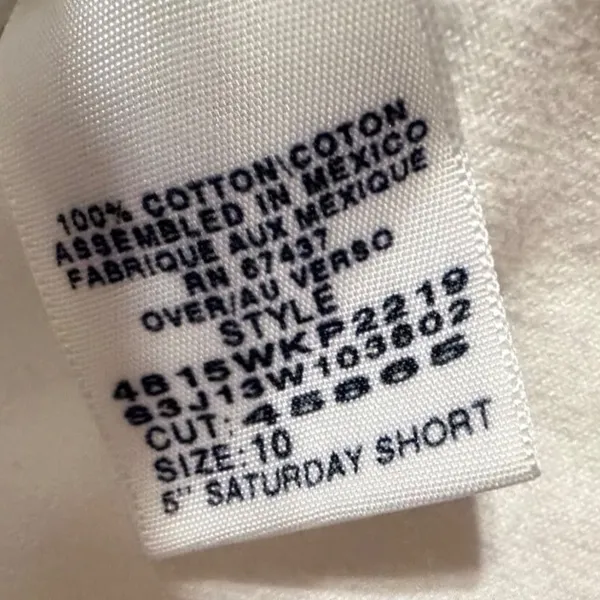 Polo Jeans Co Ralph Lauren White Denim Shorts Women 10 5 Inch Saturday Short y2k - Image 7
