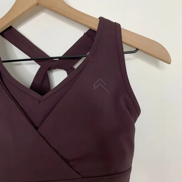 Oner Active Unified Layered Plum Brown Sports Bra XS Womens - Image 9