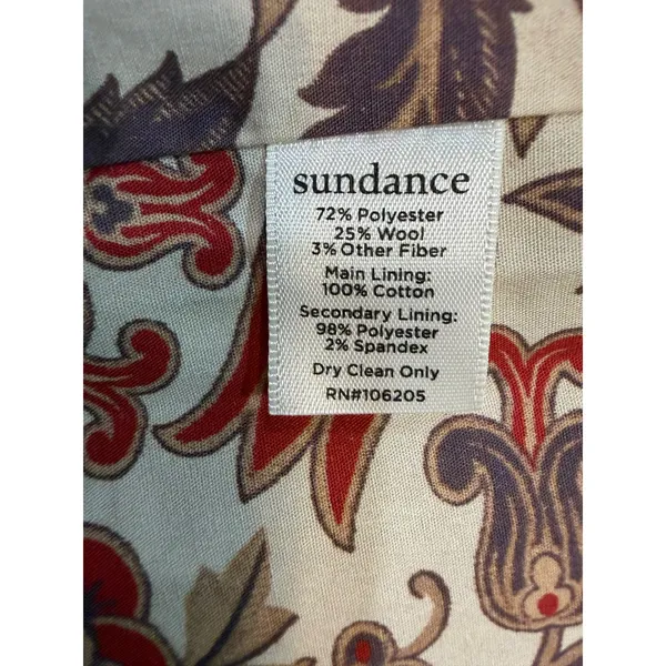 Sundance XS Wool Blend Plaid Long Coat Teal Red Boho Cottagecore Artsy Statement - Image 10
