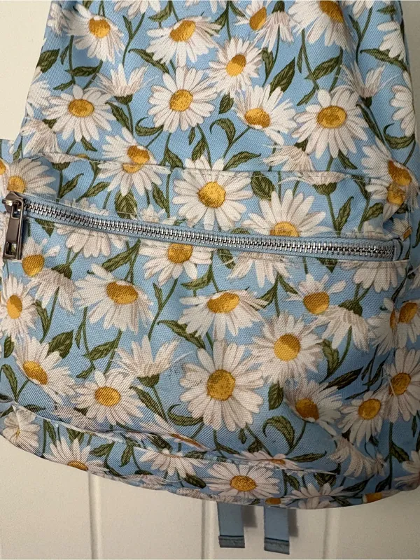 Daisy print backpack Blue - Image 4