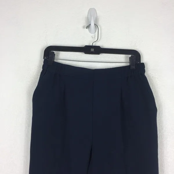 Anthropologie Marin Navy Copley Tapered Pull On Trouser Pants Size Small Preppy - Image 5