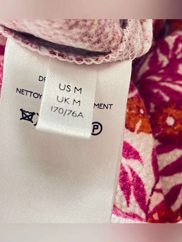 Anthropologie Pink Floral Drawstring Joggers - Image 8