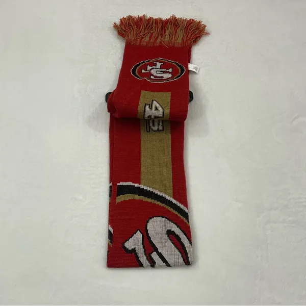 San Francisco SF 49ers NFL Football FOCO Team Logo Acrylic Winter Scarf Scarve A - Image 3