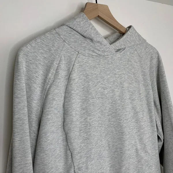 Lululemon Scuba Pullover Heathered Core Ultra Light Grey Size 10 - Image 4